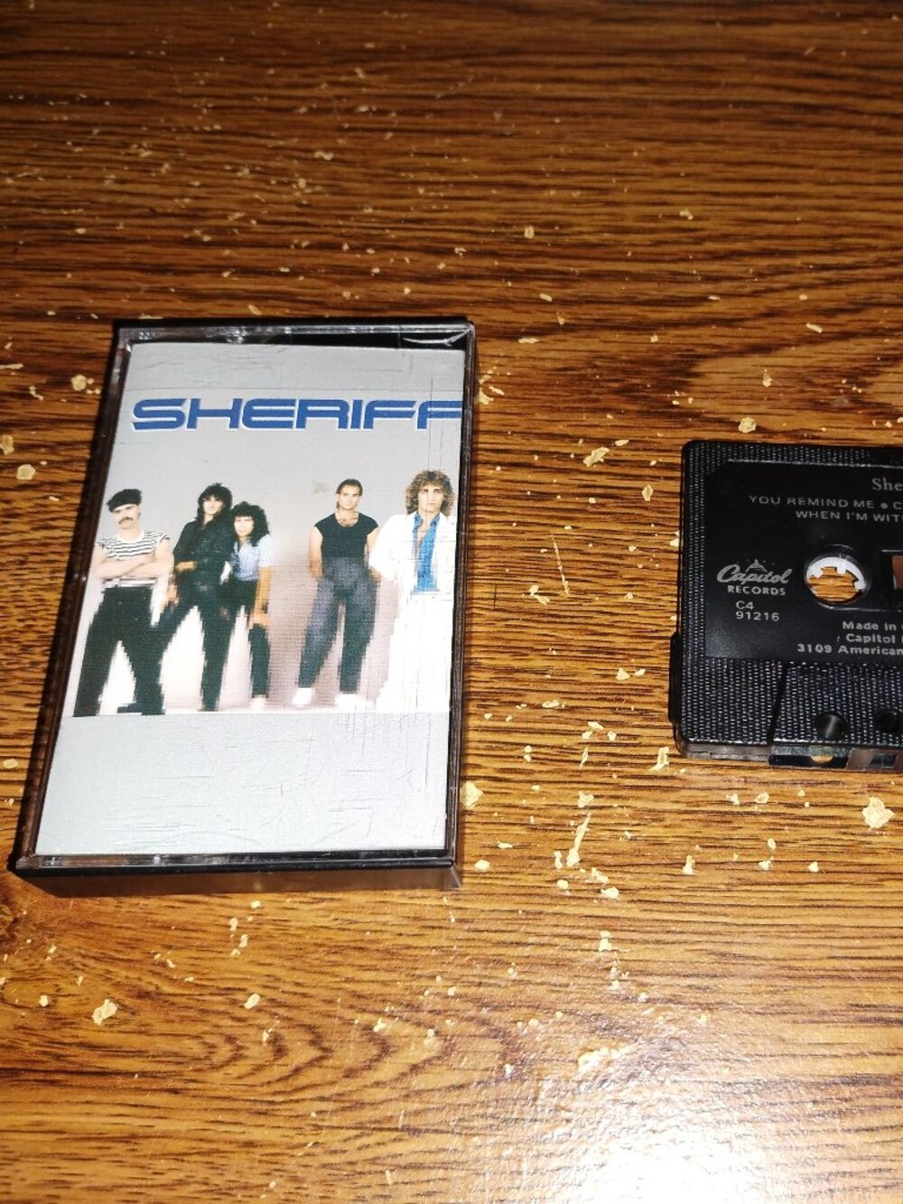 Sheriff- (self-titled album) on cassette (Capitol Records, Canada, 1982)